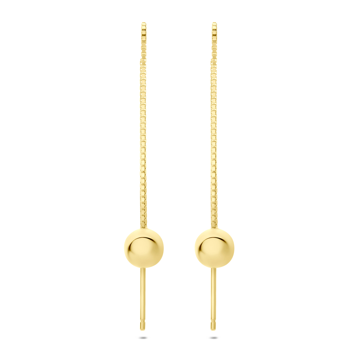 Productnummer 2104339 bevat de Zilver vergulde doortrekoorbellen met bolletjes, gekenmerkt door elegantie en verfijning van het merk Kasius. Deze oorbellen zijn perfect voor elke gelegenheid en geven een subtiele glans aan je look. Haal de ketting moeiteloos door je oor voor een comfortabele en stijlvolle pasvorm. Ideaal te combineren met andere sieraden voor een complete outfit.