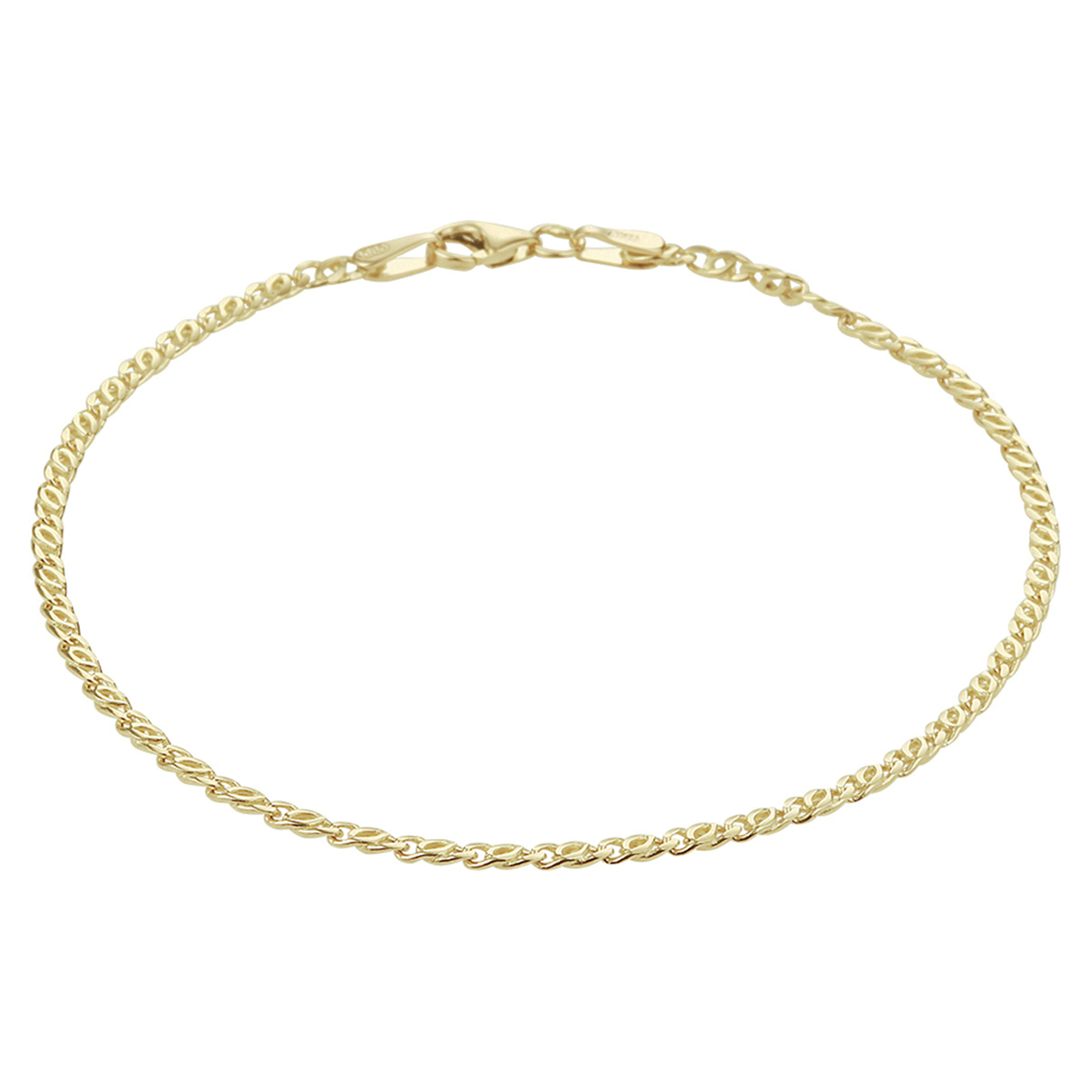 14k Geelgouden valkenoog armband uitgevoerd met een stevige karabijn sluiting. De schakelbreedte is 1.9mm.