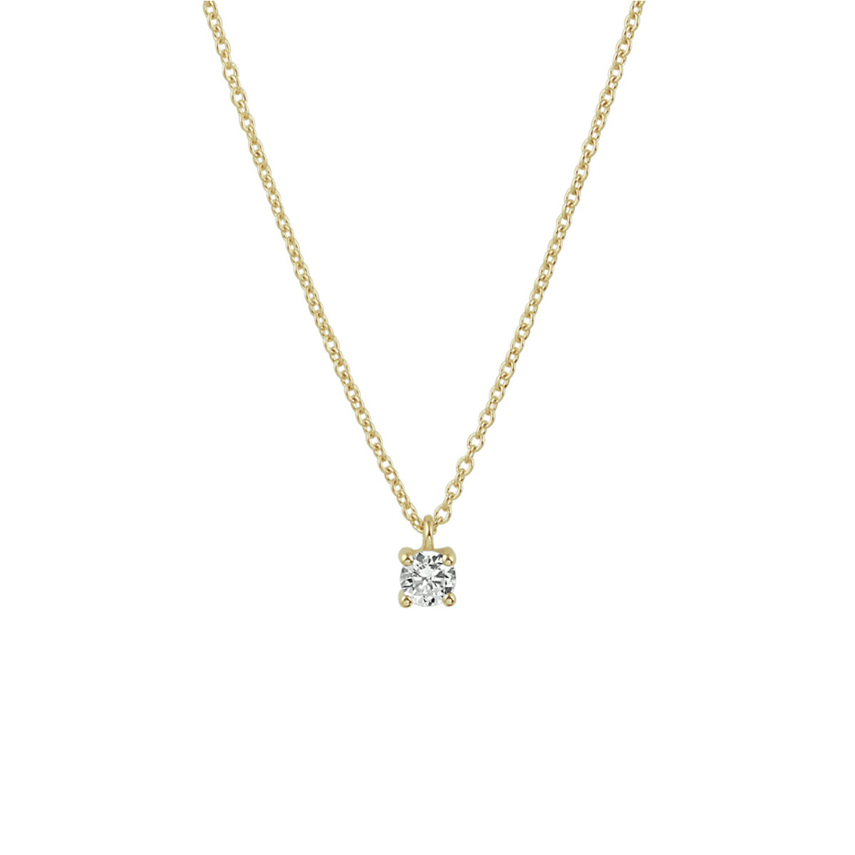 14k Geelgouden anker collier uitgevoerd met een schitterende zirkonia. Het collier heeft draaglengtes van 40, 42 en 44cm. De schakelbreedte is 1.0mm.