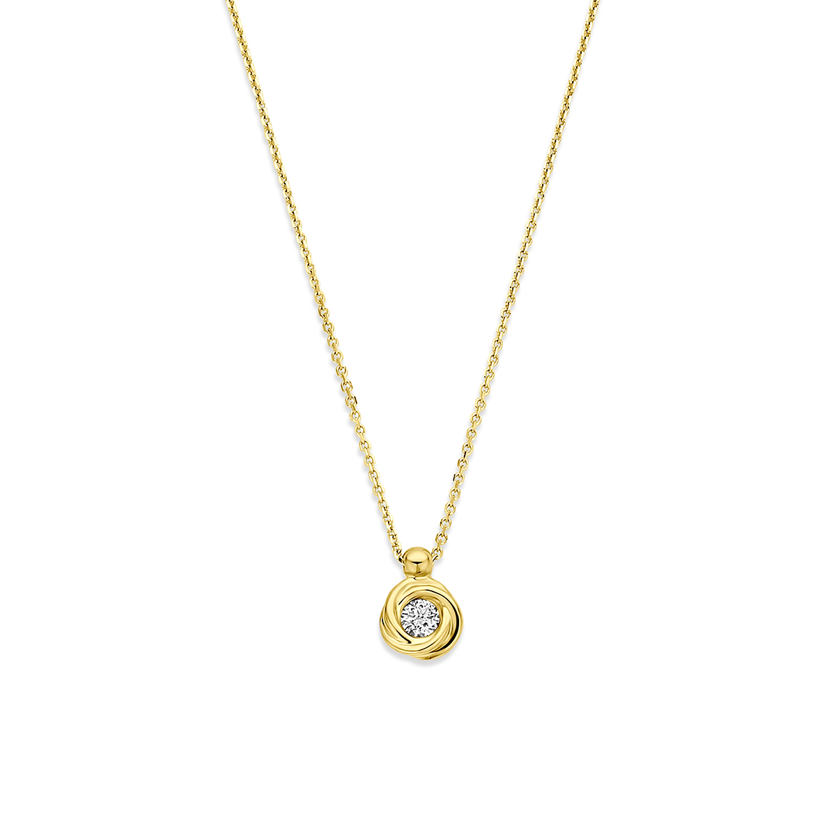Collier lab grown diamant 0.1ct g vs 40 42 44 cm