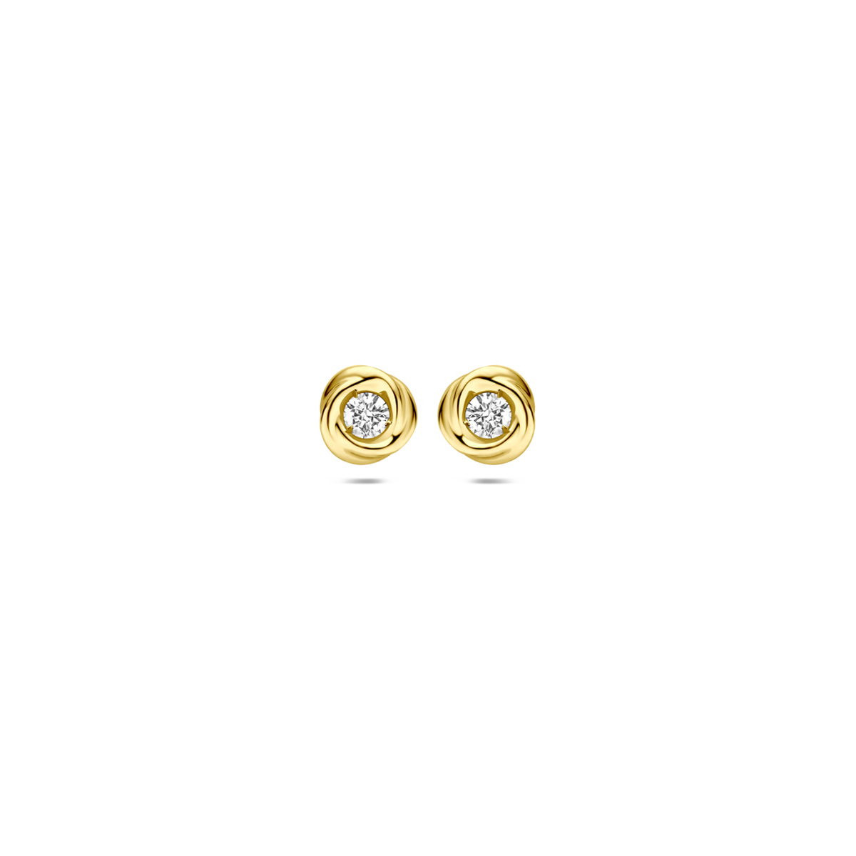 Oorknoppen lab grown diamant 0.10ct (2 0.05ct) f vs 5 mm
