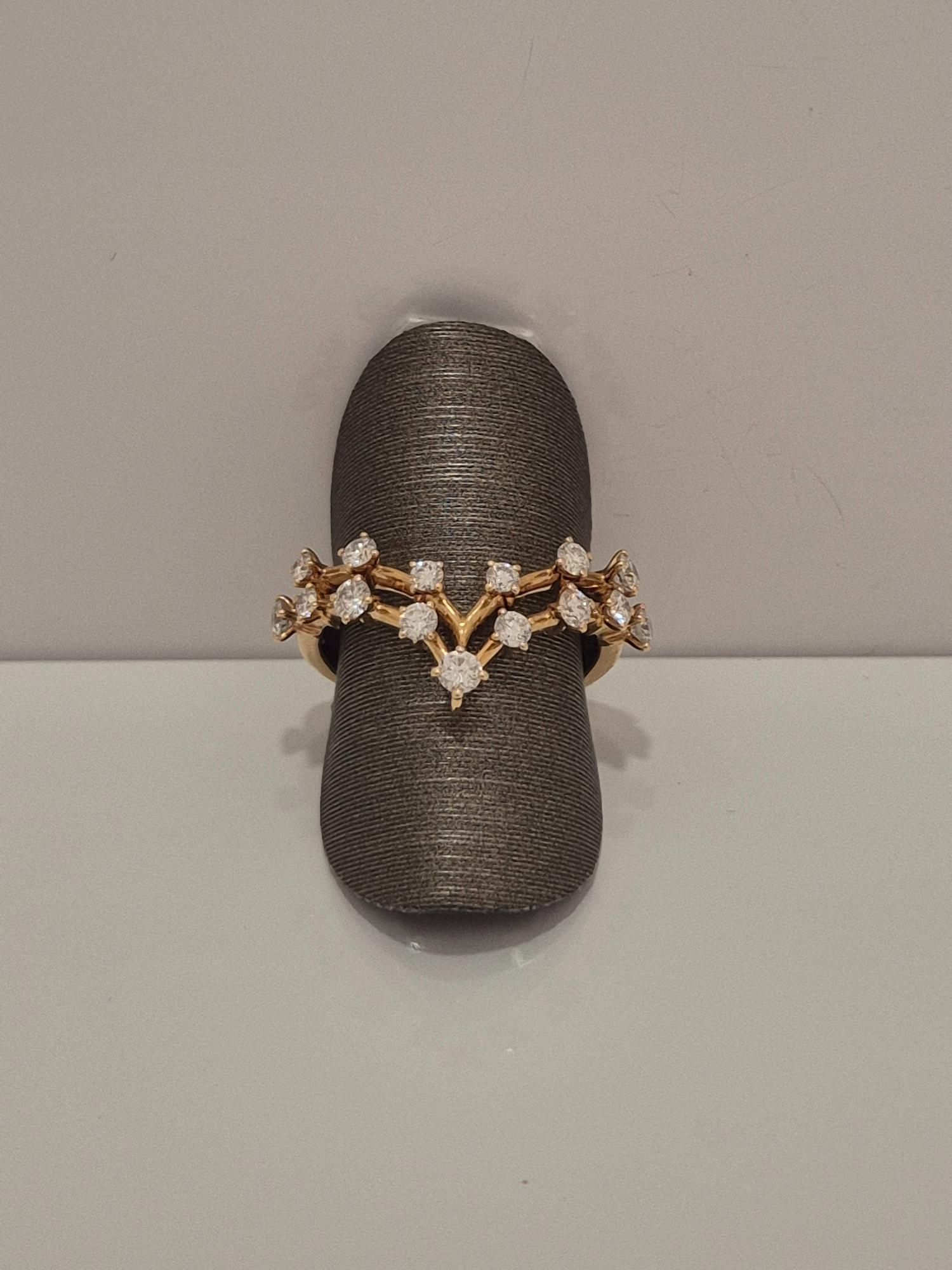 Artur Scholl 18krt ros&eacute; gouden ring met diamant