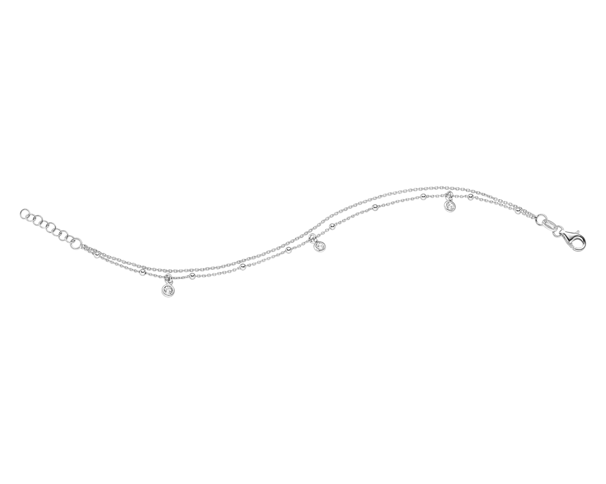 Das Armband Silber Zirkonia 17+2cm, Modellnummer 26-414, besticht durch seinen eleganten Anh&auml;nger und funkelnde Zirkonia-Steine. Perfekt f&uuml;r festliche Anl&auml;sse und Alltagsoutfits. Tragen Sie es als dezentes Highlight oder kombinieren Sie es mit anderen Schmuckst&uuml;cken f&uuml;r einen glamour&ouml;sen Look. Ein vielseitiges Accessoire f&uuml;r Ihren stilvollen Auftritt.
