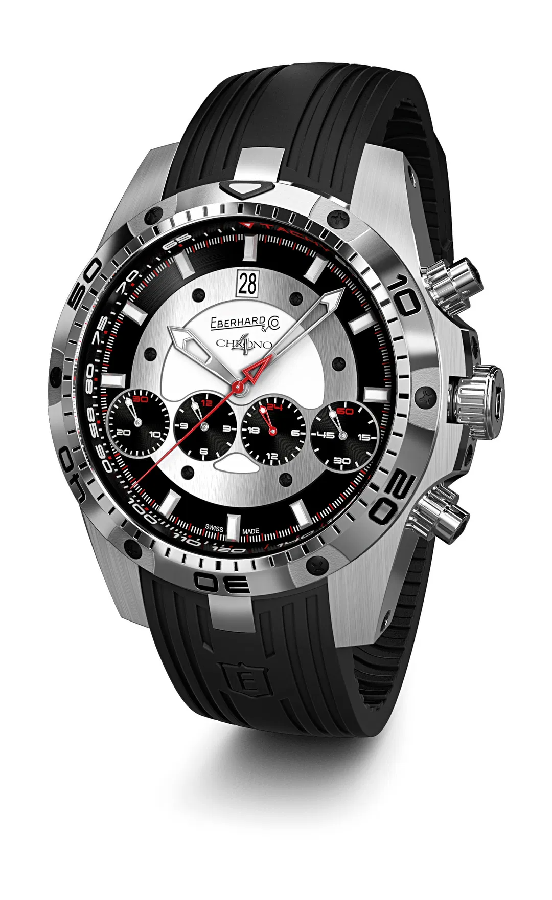 De EBERHARD GEANT CHRONO4, modelnummer 310621CU, biedt een verfijnd horloge met geavanceerde chronograaffuncties. Het is ideaal om te dragen bij formele gelegenheden of als stijlvol dagelijks accessoire. Combineer het met een strak pak of elegante kleding voor een tijdloze uitstraling. Een perfect uurwerk voor de moderne en modebewuste man.
