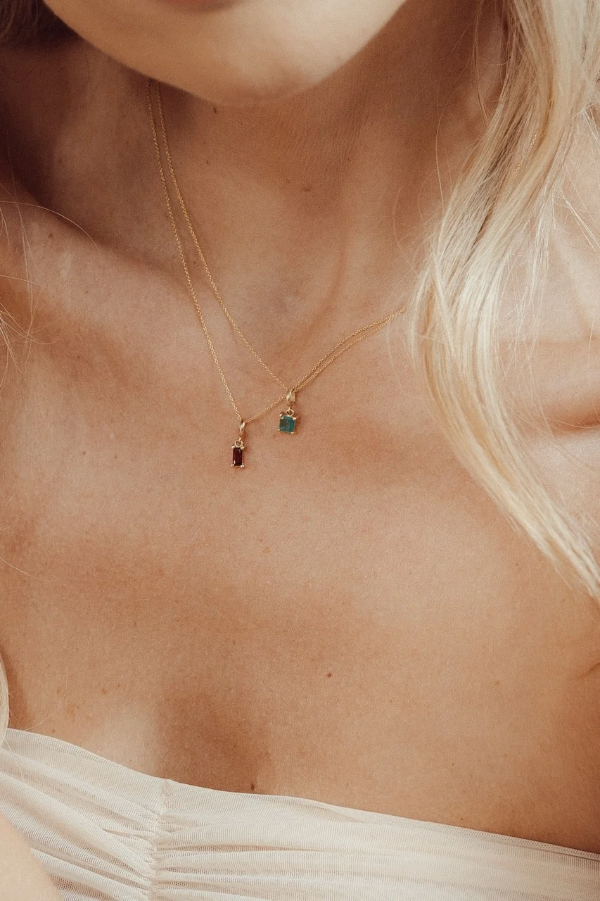 Just Franky charm collectie collier met geboortesteen januari granaat 39-40-41 cm, andere maanden zijn ook te bestellen