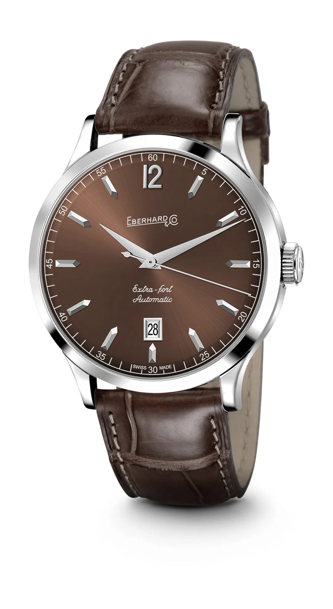 De EBERHARD EXTRA-FORT 41029CP0893 is een luxe polshorloge van hoge kwaliteit. Het beschikt over verfijnde uurwerkmechanismen en een elegant ontwerp. Draag het stevig om de pols voor optimale prestaties en comfort. Ideaal voor zowel formele als alledaagse gelegenheden, dit horloge straalt klasse en verfijning uit. Voeg dit tijdloos stuk toe aan je collectie voor tijdloze elegantie.