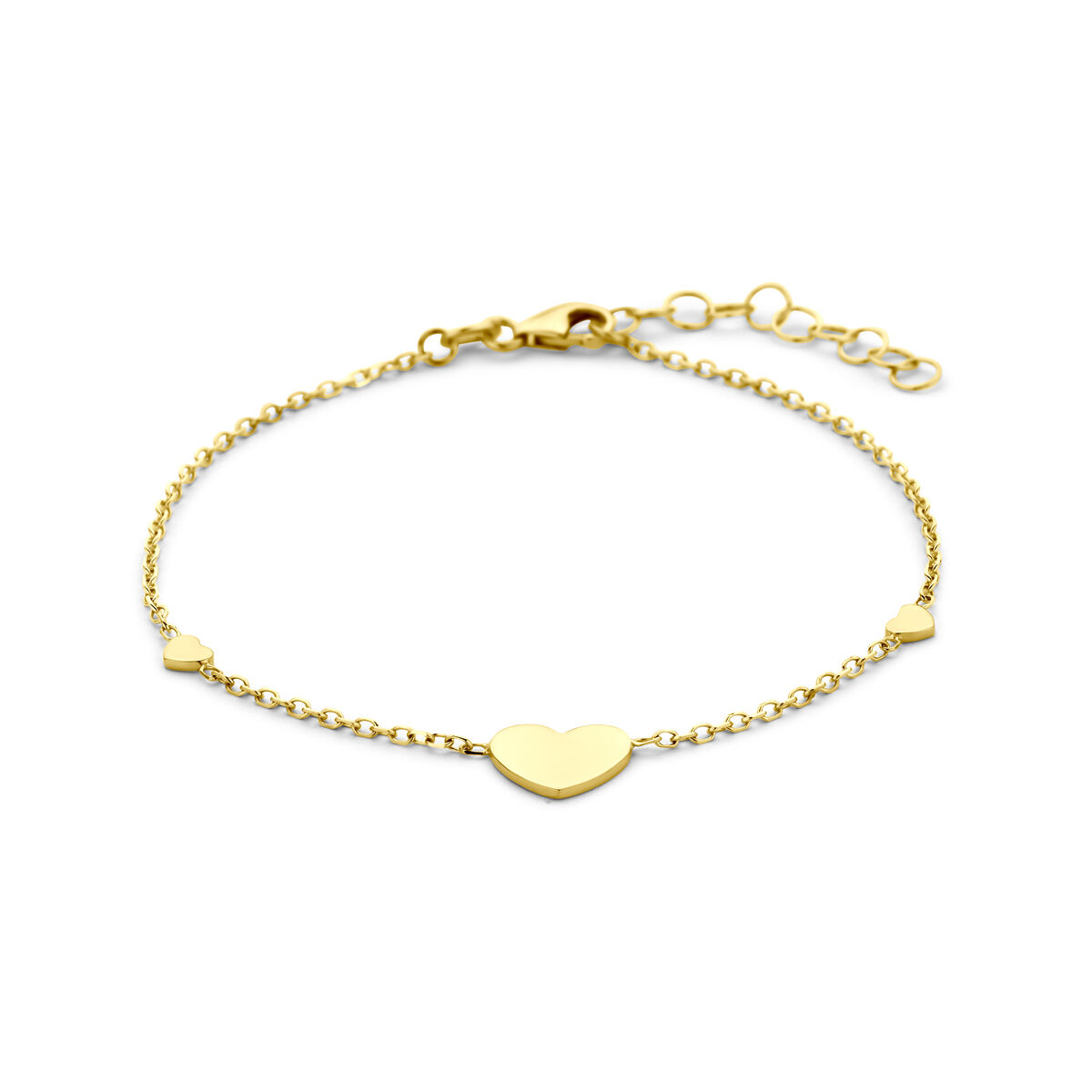 armband hartjes 16 + 3 cm
