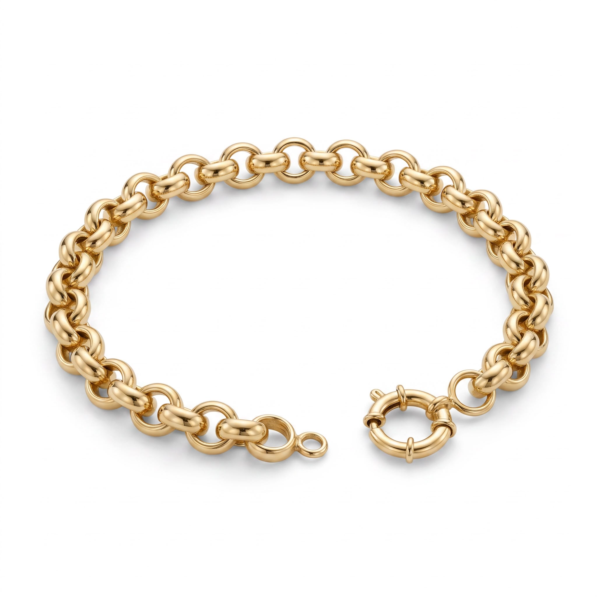 14 karaats geelgouden jasseron armband met een lengte van 20 cm. Deze armband voegt een vleugje elegantie toe aan elke outfit. Draag hem solo voor een subtiele look of combineer met andere sieraden voor een gedurfde stijl. Perfect voor zowel dagelijks gebruik als speciale gelegenheden. Een must-have voor je collectie!