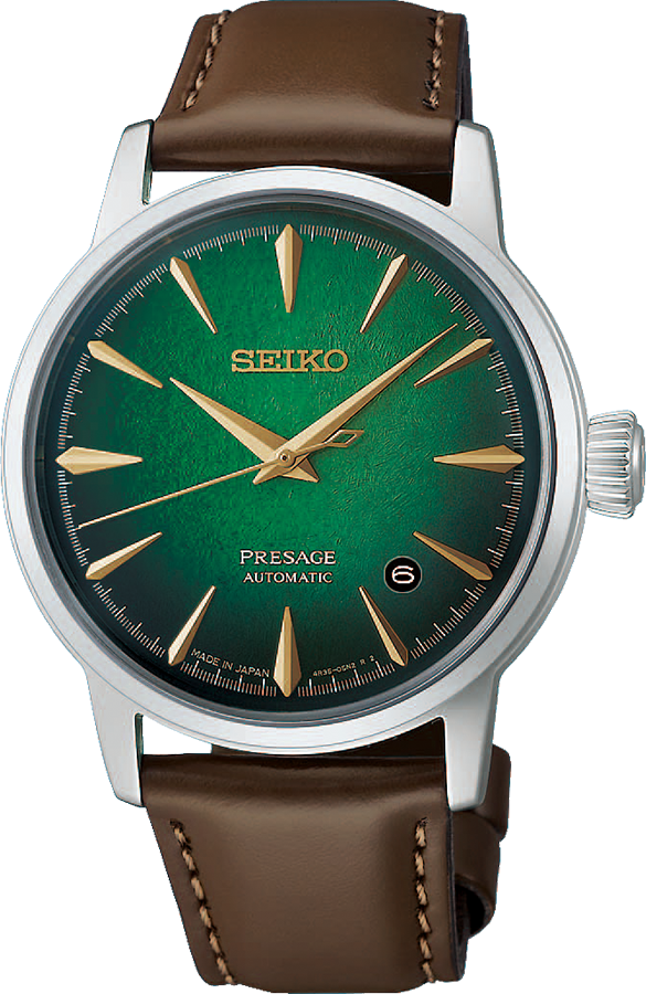 Dit Seiko Herenhorloge, model HCB002J1, biedt een stijlvolle uitstraling met zijn roestvrijstalen kast en groene wijzerplaat. Het automatische uurwerk, analoge aanduiding en datumaanduiding maken het praktisch. De zilverkleurige kast en leren band van 20 mm passen perfect om de pols. Waterbestendig tot 5 atm. Ideaal voor formele en casual gelegenheden. Draag met vertrouwen.