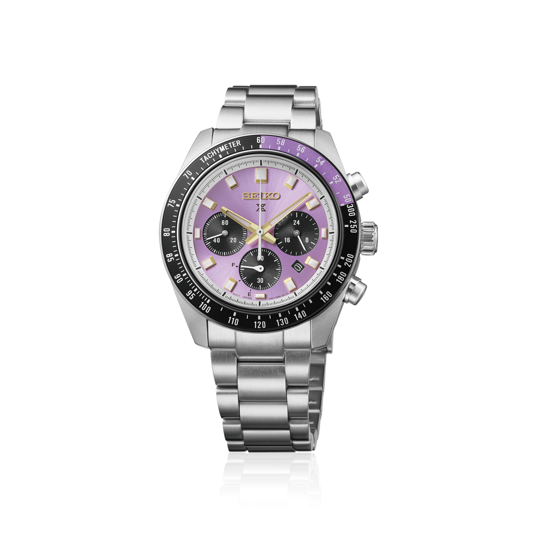 Seiko Prospex Speedtimer HBJ005P1 – 145th Anniversary Limited Edition
Een bijzondere uitvoering van de iconische Seiko Prospex Speedtimer, uitgebracht ter ere van Seiko’s 145-jarig jubileum. Deze limited edition is uitgevoerd met een opvallende Edo Purple wijzerplaat, geïnspireerd op het historische kleurenpalet van Tokyo.
Het horloge is voorzien van het betrouwbare V192 solar chronograafuurwerk, een gebogen saffierglas en een bi-color aluminium tachymeter bezel. Wereldwijd gelimiteerd tot slechts 8.000 exemplaren.