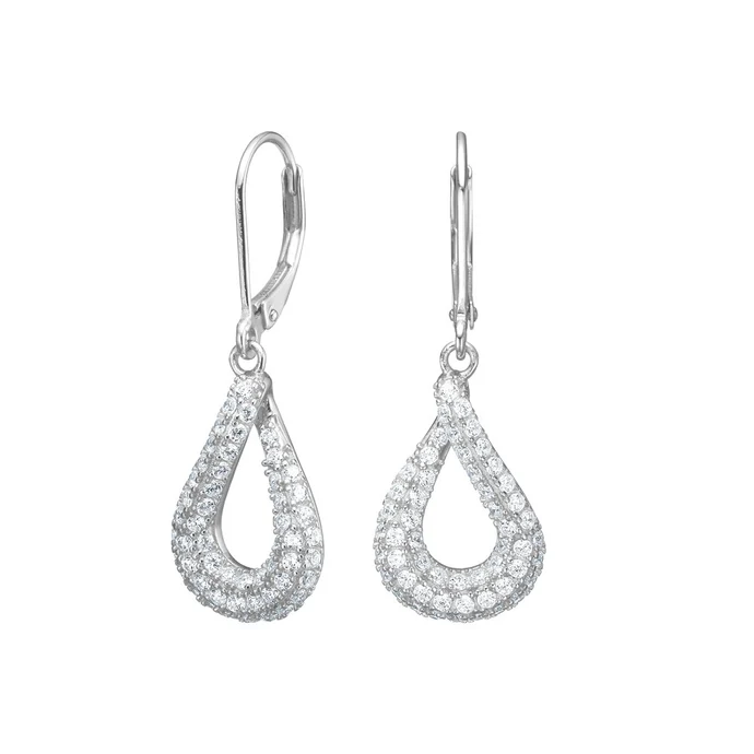 Die Rhodinierten Silber Ohrh&auml;nger THERESANOR, sind edle Schmuckst&uuml;cke der Kategorie Ohrstecker. Sie sind neu und aus hochwertigem Silber gefertigt. Diese Ohrringe verleihen jedem Outfit einen Hauch von Eleganz und eignen sich perfekt f&uuml;r formelle Anl&auml;sse oder den t&auml;glichen Gebrauch. Ideal in Kombination mit schlichten Outfits tragen.