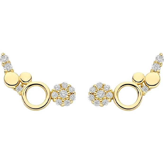 Product BLUSH GEELGOUDEN OORSTEKER ZIRKONIA, modelnummer 7377YZI, is een elegant paar creolen van 14-karaats goud, met een ovaal ontwerp en briljant geslepen zirkonia's. Met een kliksluiting en een gewicht van 1,5 gram zijn ze perfect voor dagelijks gebruik. Draag ze bij zowel casual als formele outfits voor een verfijnde uitstraling.