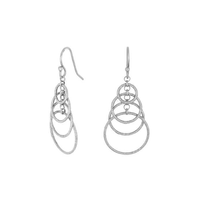 Die rhodinierten Silber Ohrstecker FILM sind neue Creolen, die Eleganz und Stil kombinieren. Perfekt f&uuml;r den t&auml;glichen Gebrauch oder besondere Anl&auml;sse, passen diese Ohrringe ideal zu l&auml;ssigen sowie formellen Outfits. Tragen Sie sie mit offenem Haar oder einem eleganten Updo, um ihre schlichte Sch&ouml;nheit zu betonen.
