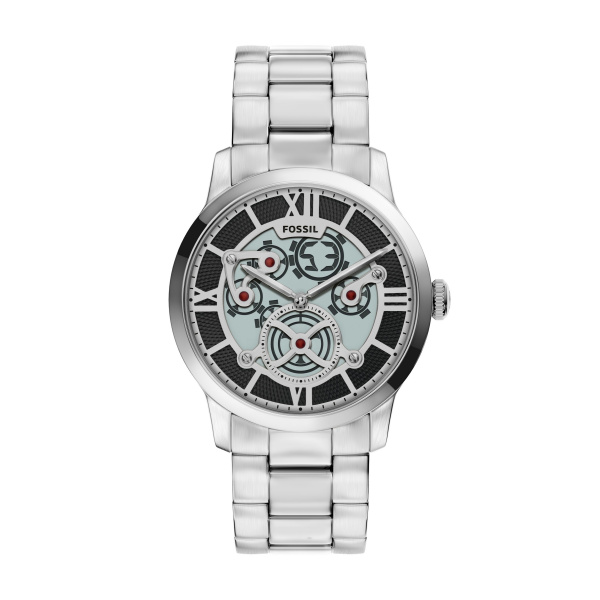 FS6192 Fossil heren horloge, stalen band en kast, digitale bewegende achtergrond