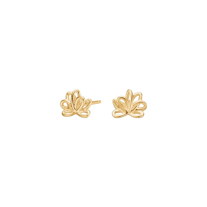 Die Verg. Silber Ohrstecker BLOSSOM,  diese stilvollen Ohrstecker passen perfekt zu formellen und informellen Outfits. Tragen Sie sie alleine f&uuml;r einen subtilen Look oder kombinieren Sie sie mit anderen silbernen Accessoires f&uuml;r einen harmonischen Auftritt.