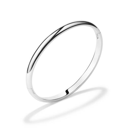 Huiscollectie - Zilveren bangle armband Small ovaal 5x56mm - 104.1154.05