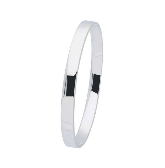Huiscollectie - Zilveren bangle armband Small Vierkant 5x56mm - 104.1157.05