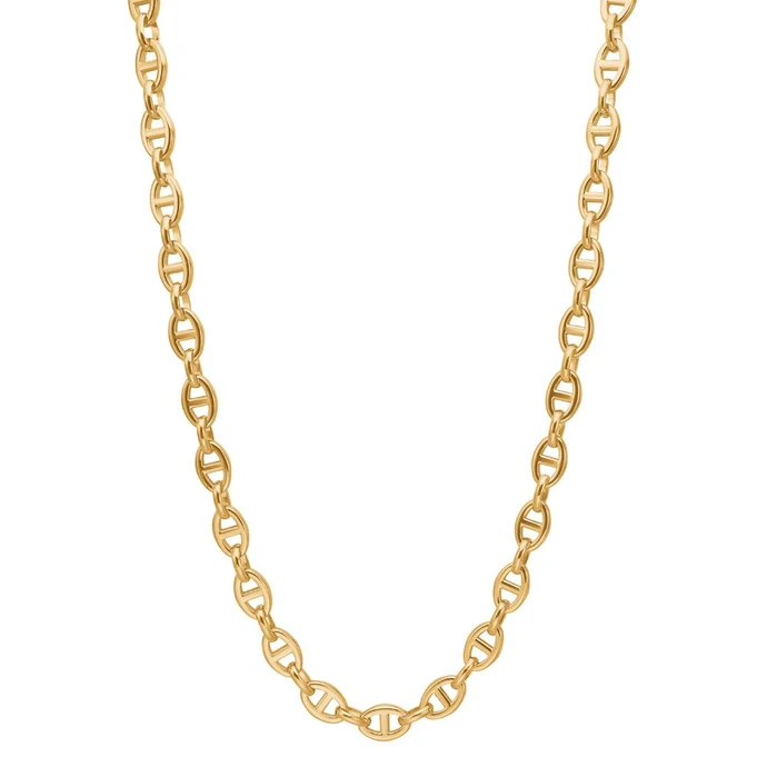 Die Stahl Halskette IP Gold MARINA,  ist eine elegante neue Halskette der Kategorie Schmuck. Diese zeitlose Kette zeichnet sich durch ihr edles Design aus und kann vielseitig kombiniert werden. Tragen Sie sie zu einem elegantem Outfit oder verleihen Sie einem Casual-Look einen Hauch von Eleganz. Perfekt als stilvolles Statement-Piece.