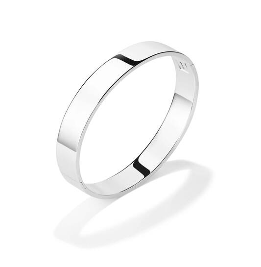 Huiscollectie - Zilveren bangle armband Medium Vierkant 12x60mm - 104.1158.12