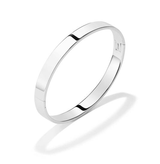 Huiscollectie - Zilveren bangle armband Vierkant 8x64mm - 104.1159.08