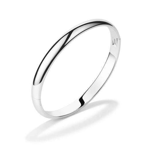 Huiscollectie - Zilveren bangle armband massief XL 8x68mm - 104.1160.08
