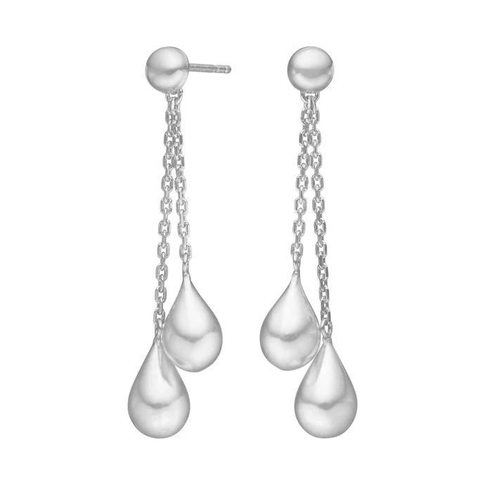 Die Rhd. Silber Ohrh&auml;nger DROPS, sind edle Steckerohrringe aus Silber. Sie sind neu und ungetragen, was sie perfekt f&uuml;r besondere Anl&auml;sse oder den t&auml;glichen Gebrauch macht. Tragen Sie sie zu Hochsteckfrisuren oder offenen Haaren, um ihren funkelnden Glanz zu betonen und jedem Outfit einen Hauch von Eleganz zu verleihen.