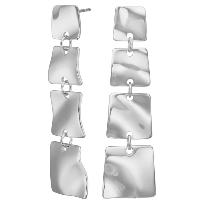 Die Stahl Ohrh&auml;nger ONDA,  zeichnen sich durch ihr modernes Design und hochwertige Verarbeitung aus. Diese neuen Ohrstecker passen perfekt zu jedem Outfit und verleihen einen eleganten Touch. Tragen Sie sie zu formellen Anl&auml;ssen oder um Ihrem Alltagslook eine stilvolle Note zu verleihen. Ein Must-have-Accessoire in Ihrer Schmucksammlung.