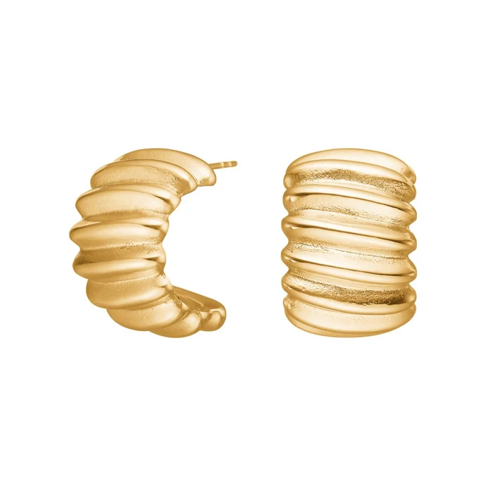 Die Creolen sind neu und bestechen durch ihr gl&auml;nzendes Gold-Finish. Diese eleganten Creolen eignen sich perfekt f&uuml;r formelle Anl&auml;sse oder als schicker Akzent zu Ihrem Alltagsoutfit. Ideal kombinierbar mit anderen Schmuckst&uuml;cken in Gold f&uuml;r ein harmonisches Gesamtbild.