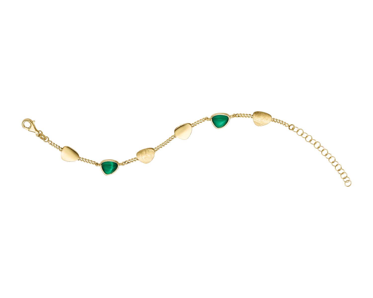Das Armband Silber / GP Glasstein gr&uuml;n, Modellnummer 26-484, ist ein elegantes Schmuckst&uuml;ck aus der Kategorie JEWEL, speziell als BRACELET gestaltet. Der gr&uuml;ne Glasstein verleiht ihm eine festliche Note. Perfekt zur Geltung kommt es in Kombination mit schlichten Outfits oder als Highlight zu festlichen Anl&auml;ssen. Ein stilvolles Accessoire f&uuml;r jede Gelegenheit.