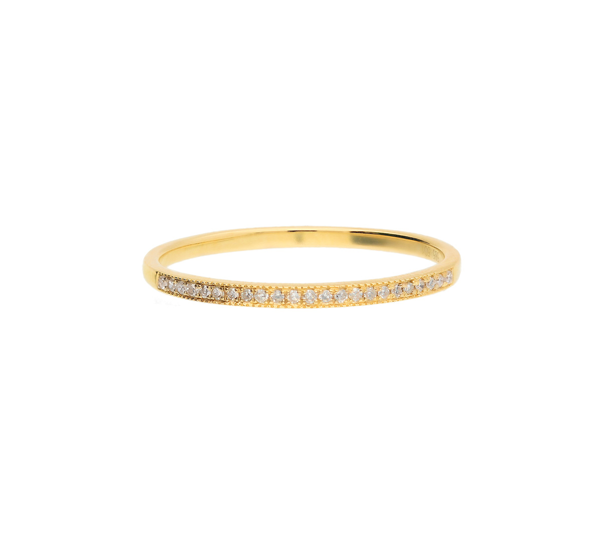Max Fr&ouml;hlich Ringe Ref.-Nr.: ARI1036/52 585/- Gold, gelb 23 Diamant Wesselton sehr kleine Einschl&uuml;sse Brillantschliff 0,068ct.  Ringgr&ouml;&szlig;e 52