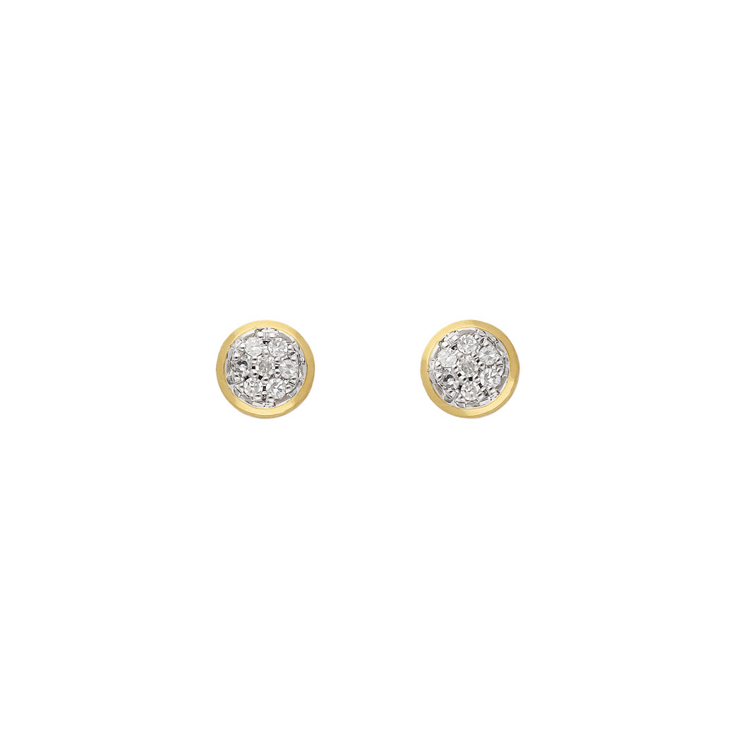Max Fr&ouml;hlich Ohrschmuck Ref.-Nr.: OS 183414 585/- Gold, gelb 14 Diamant Wesselton sehr kleine Einschl&uuml;sse Brillantschliff 0,07ct. 