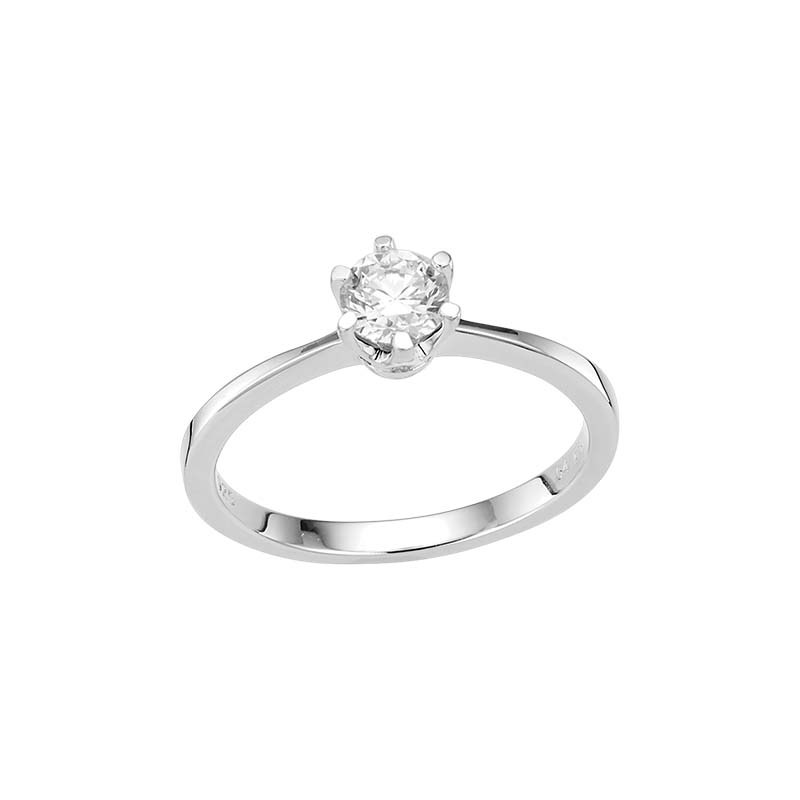 Der Damenring Modellnummer 5-217100-001 besticht mit einem 0,30 ct Labordiamanten in feinem Wei&szlig; (G), Reinheit VS1 und Brillantschliff. Gefertigt aus 925er rhodiniertem Sterling-Silber, eignet er sich ideal als Verlobungsring. Mit Gr&ouml;&szlig;e 52 passt er perfekt zum eleganten Auftritt. Tragen Sie ihn stolz am Ringfinger, um Ihre Liebe zu symbolisieren.
