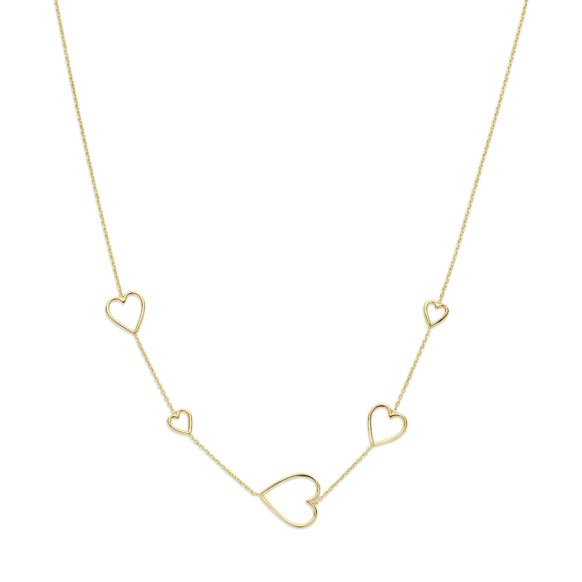 Het Zilveren verguld collier met hartjes, modelnummer 2104430, is een prachtige aanvulling voor elke sieradencollectie. Gemaakt van zilver met een vergulde afwerking, straalt het elegantie en stijl uit. De hartjesdetails maken het collier bijzonder romantisch en verfijnd. Draag het collier als opvallend stuk boven een eenvoudige blouse of jurk voor een tijdloze look.