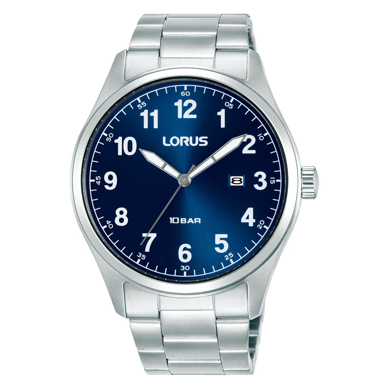 De LORUS RH973SX9 herenhorloge is voorzien van een metalen kast en zilverkleurige armband. Dit stijlvolle polshorloge heeft een datumaanduiding, ideaal voor dagelijks gebruik. Draag het bij zowel formele als informele gelegenheden om een vleugje verfijning aan elke outfit toe te voegen. Perfect te combineren met zakelijke attire of casual kleding voor een elegante uitstraling.