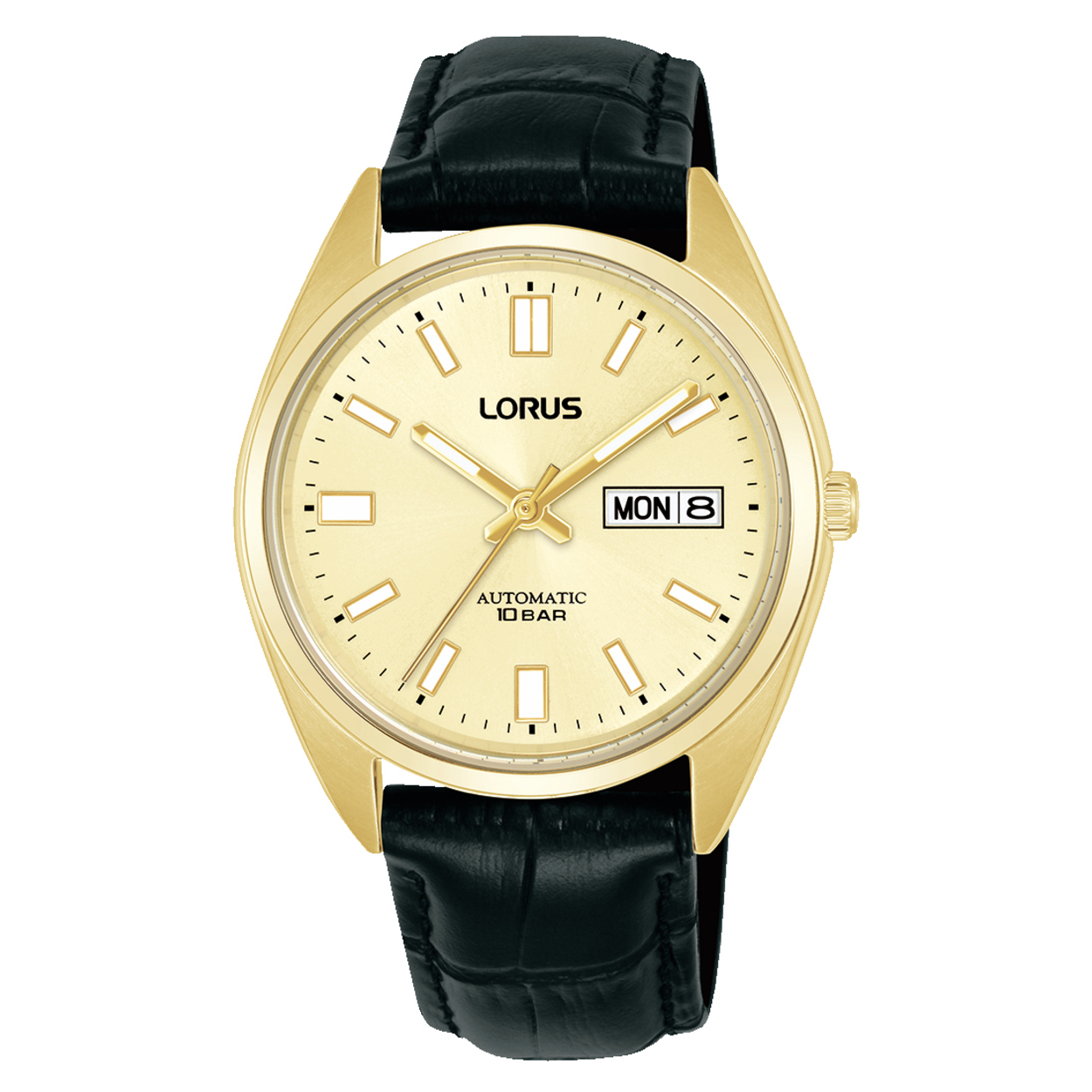 De Lorus herenhorloge model RL436CX9 beschikt over een automatisch uurwerk, een zwarte polsband en een metalen kast met een diameter van 39 mm. Het horloge heeft een datumaanduiding. Draag dit stijlvolle polshorloge bij zowel formele als casual gelegenheden voor een verfijnde en moderne uitstraling. Ideaal voor dagelijkse en speciale momenten.