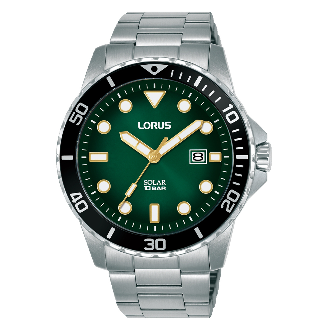 LORUS HEREN SOLAR SS, model RX305BX9, is een stijlvolle horloge van metaal in zilverkleur. Het horloge heeft een polsband, is geschikt voor om de pols en is voorzien van een handige datumaanduiding. Draag dit horloge dagelijks of bij speciale gelegenheden voor een elegante en functionele look. Perfect voor de moderne man.