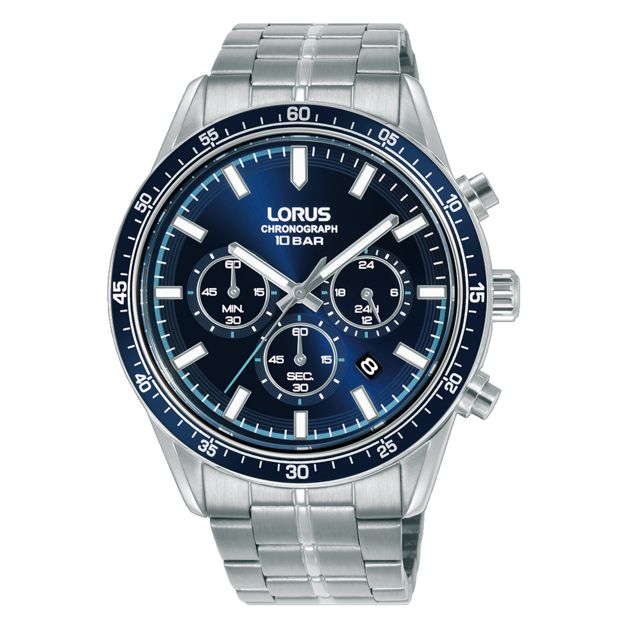 De LORUS MENS CHRONOGRA RT347LX9 combineert stijl en functionaliteit. Met een waterdichtheid tot 10 ATM, zilverkleurige roestvrijstalen kast en band, en blauwe wijzerplaat, is deze kwarts chronograaf perfect voor dagelijks gebruik. Draag hem bij zowel formele als informele gelegenheden voor een tijdloze uitstraling. Ideaal als polshorloge voor heren die verfijning waarderen.