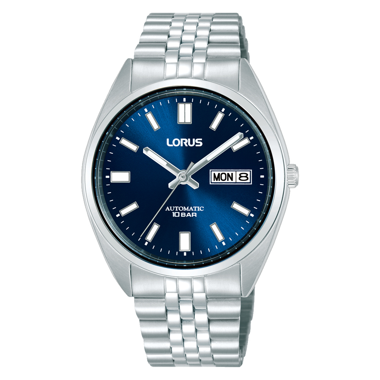 De LORUS MENS AUTO SS B RL429CX9 horloge biedt een stijlvol ontwerp met een zilverkleurige metalen kast van 39mm. Dit polshorloge heeft een elegante zilverkleurige band en beschikt over een datumaanduiding. Combineer deze tijdloze klassieker met zowel formele als casual outfits voor een verfijnde look. Geschikt voor elke gelegenheid.