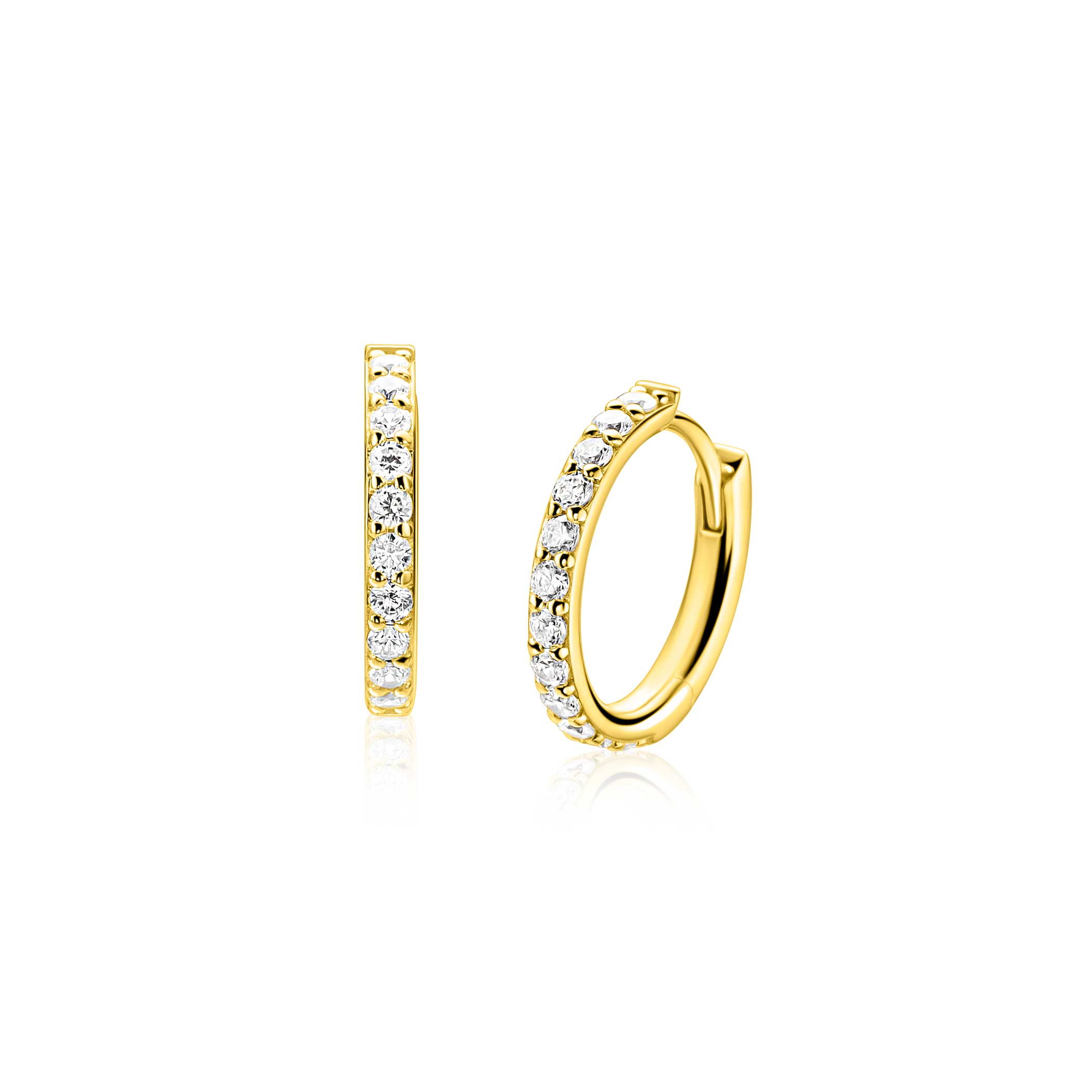 ZINZI zlv. oorringen ZIO2881Y ,16x2mm gg