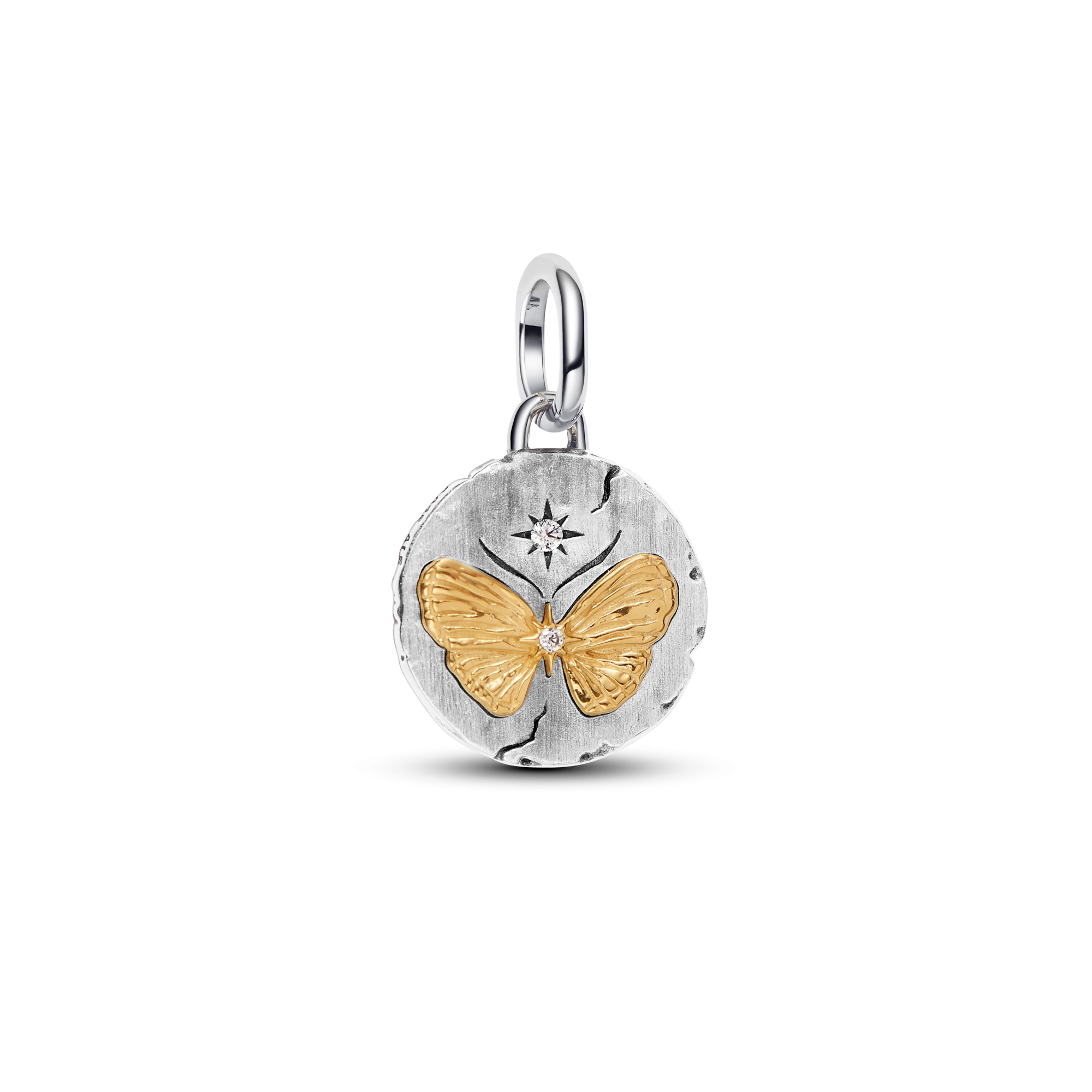 Pandora - Butterfly zilveren bedel, deels verguld - 764803C01