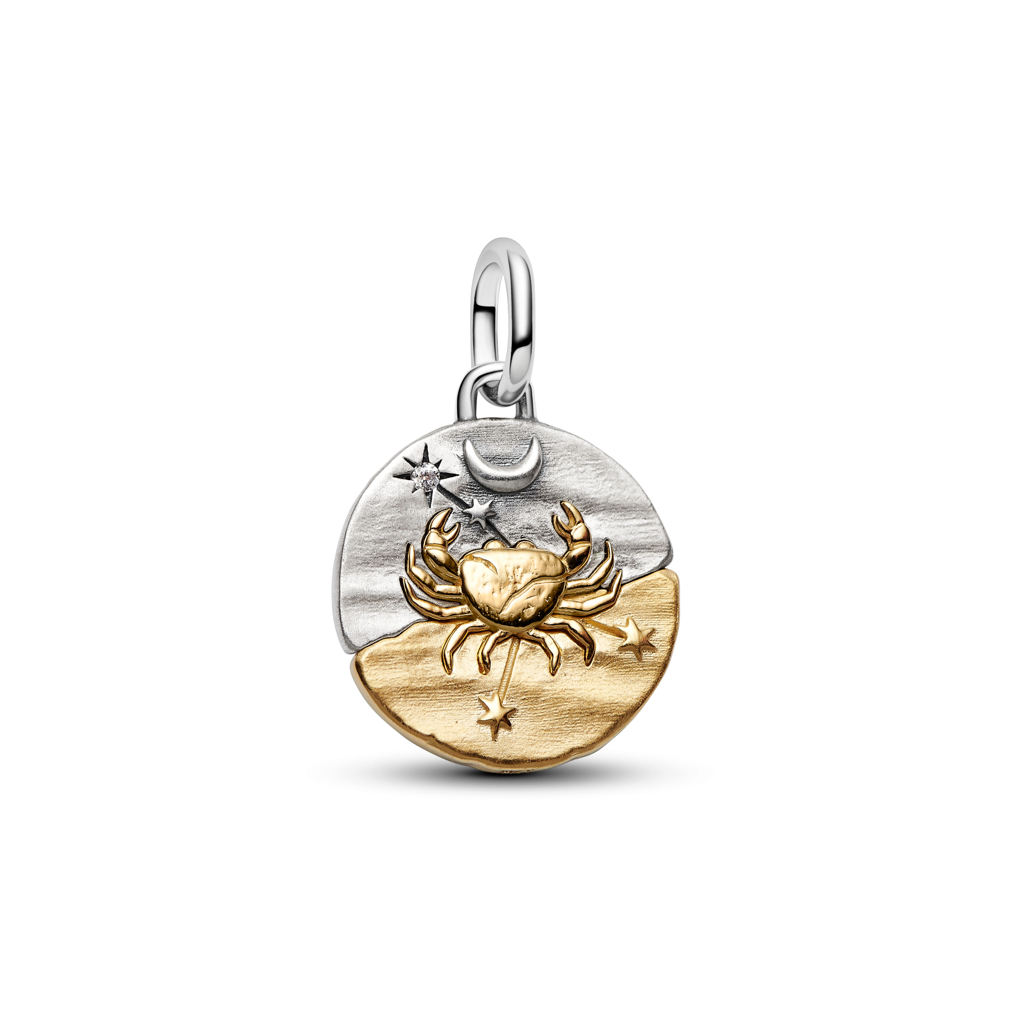 Pandora - Zilveren Zodiac bedel, deels verguld, Cancer / Kreeft - 764984C01