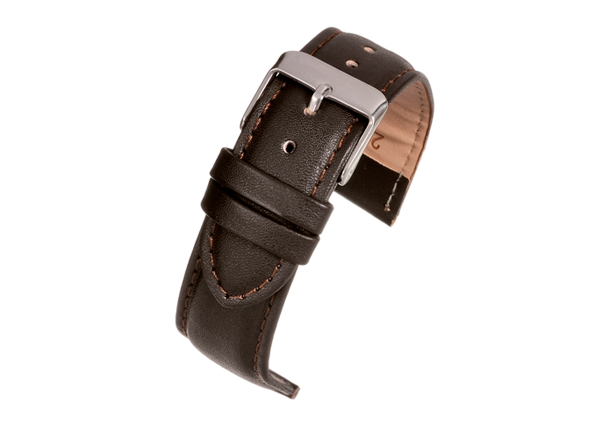 huiscollectie horlogeband bruin glad 28mm