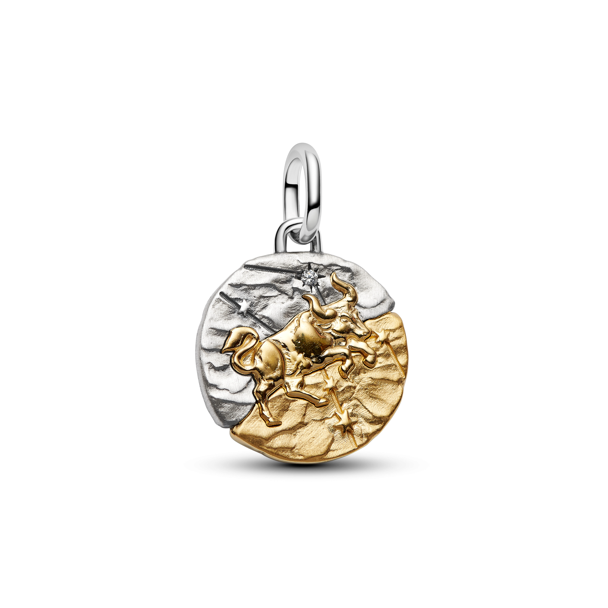 Pandora - Zilveren Zodiac bedel, deels verguld, Taurus / Stier - 764986C01