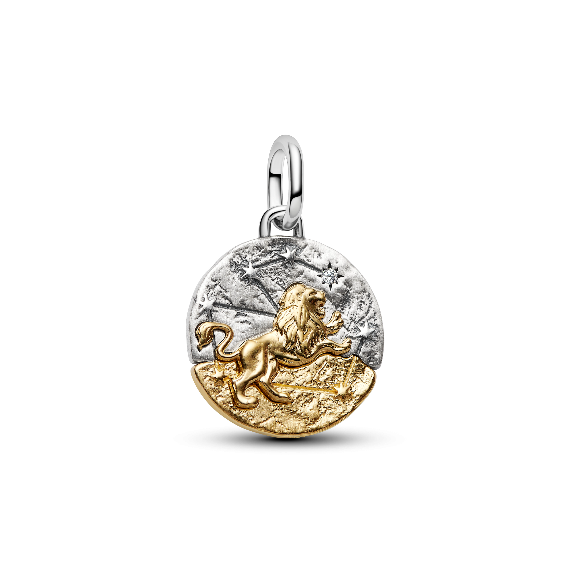 Pandora - Zilveren Zodiac bedel, deels verguld, Leo / Leeuw - 764994C01