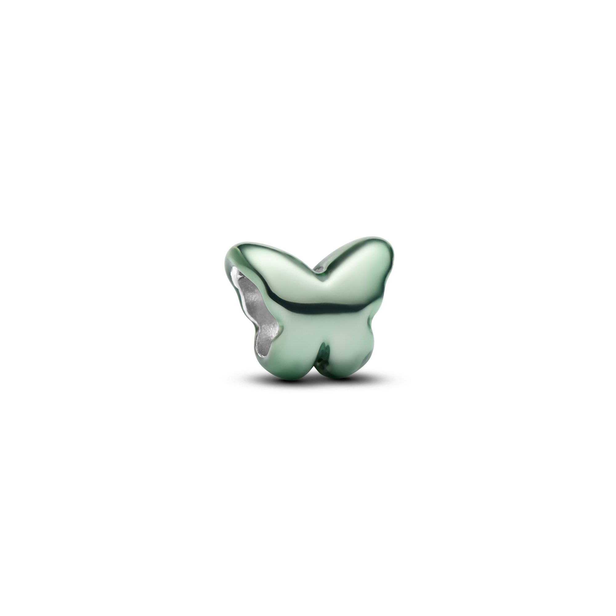 Pandora - Zilveren bedel vlinder groen emaille - 794783C01