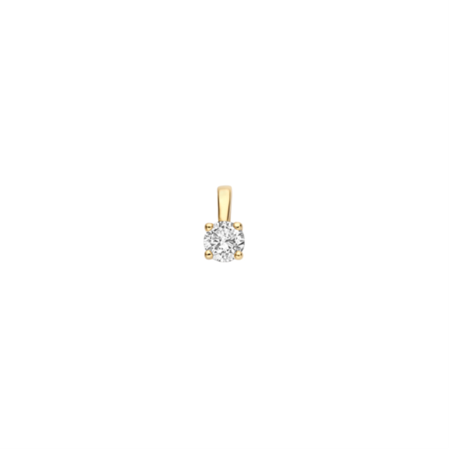BLUSH GEELGOUDEN HANGER LABGROWN DIAMANT