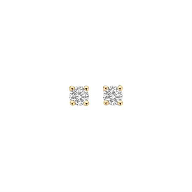 BLUSH GEELGOUDEN OORSTEKER LABGROWN DIAMANT LG7036Y