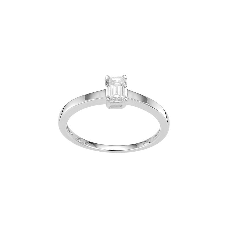 Der Damenring 1 Steiner 925 rhodiniert, Modellnummer 5-217102-001, besteht aus 925er Sterlingsilber und ist mit einem 0,30 Karat Labordiamanten (VS1 Reinheit, G-Farbe, Brillantschliff) verziert. Perfekt als Verlobungsring, besticht er durch Eleganz und Qualit&auml;t. Tragen Sie ihn bei besonderen Anl&auml;ssen, um Ihr Outfit zu veredeln und ein Highlight zu setzen.
