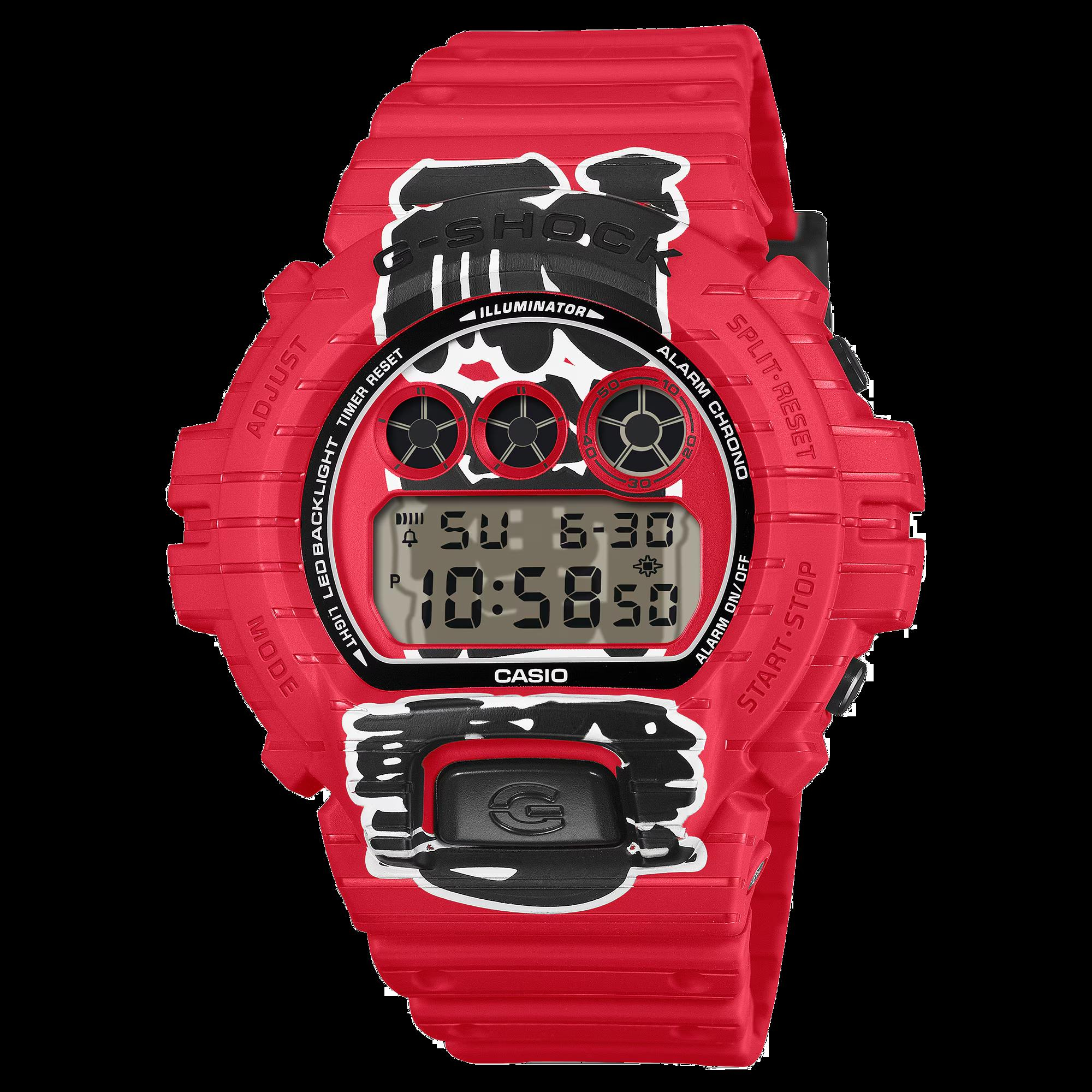 CASIO CHOCHI RED dw-6900aka-4er