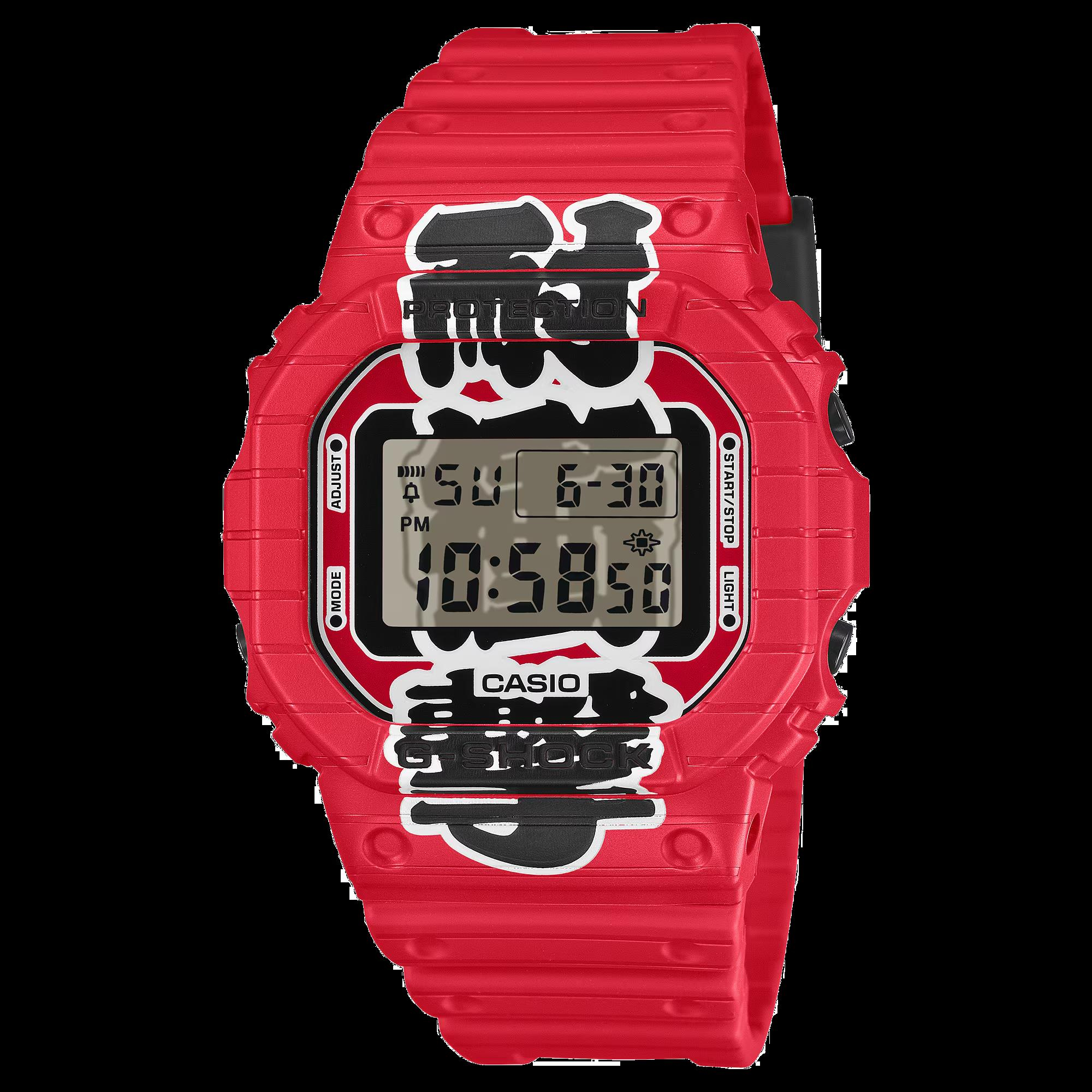 CASIO AKA CHOCHI rood special dw-5600aka-4er